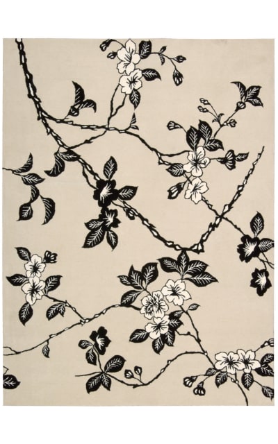 Nourison Modern Elegance LH-08 Black-Ivory Area Rug