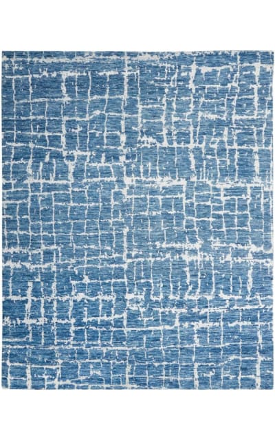 Luna LUN02 Blue Silver Area Rug