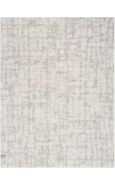 Modern Shag Mmd06 Ivory Grey Area Rug