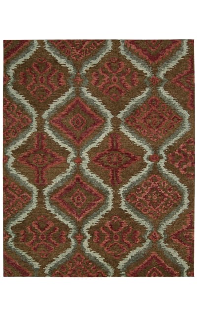 Tahoe Modern Mta06 Brown Red Area Rug Clearance