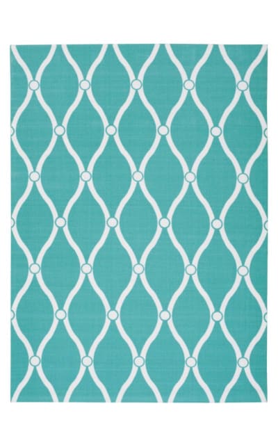 Nourison Home and Garden RS089 Aqua Area Rug