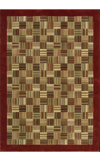 Nourison Parallels PR-18 Brick Area Rug Clearance