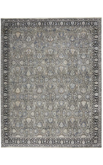 Starry Nights STN10 Grey - Navy Area Rug