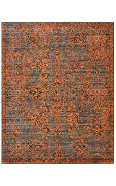 Timeless Tml08 Teal Area Rug Clearance