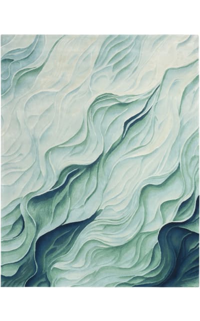 Prismatic Prs42 Silver Green Area Rug