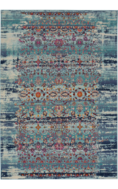 Vintage Kashan Vka02 Blue Area Rug