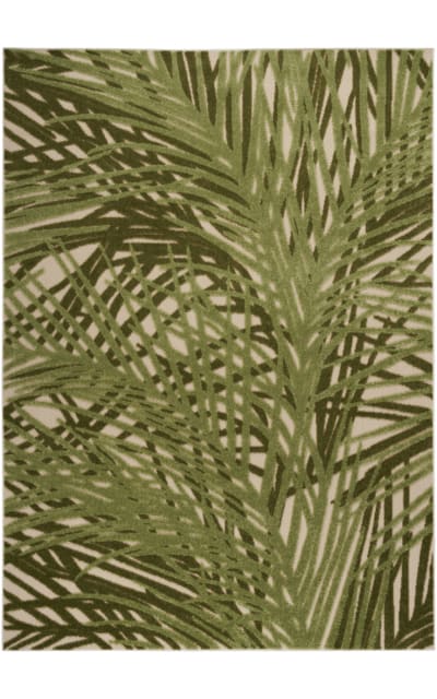 Aloha Alh41 Ivory Green Area Rug