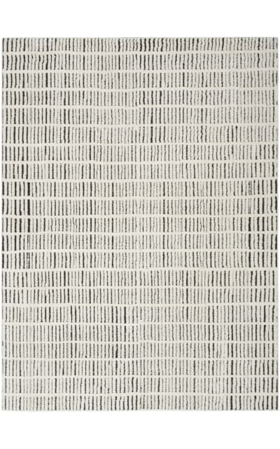 Modern Comfort Mnc03 Ivory Black Area Rug