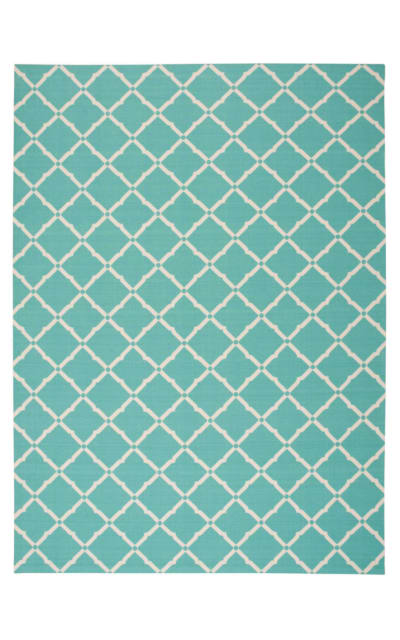 Nourison Home Home  Garden Rs091 Aqua Area Rug