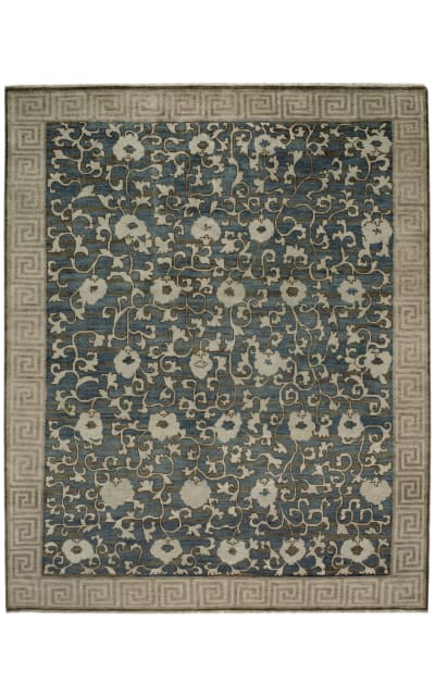 ORG Relic Scattered Vine Blue Area Rug Clearance