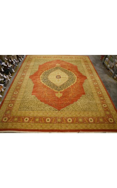 Org 1618 Antiqued V-1675 Rust Area Rug Last Chance