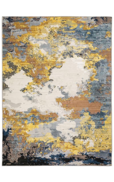 Caravan 530V8 Yellow - Blue Area Rug