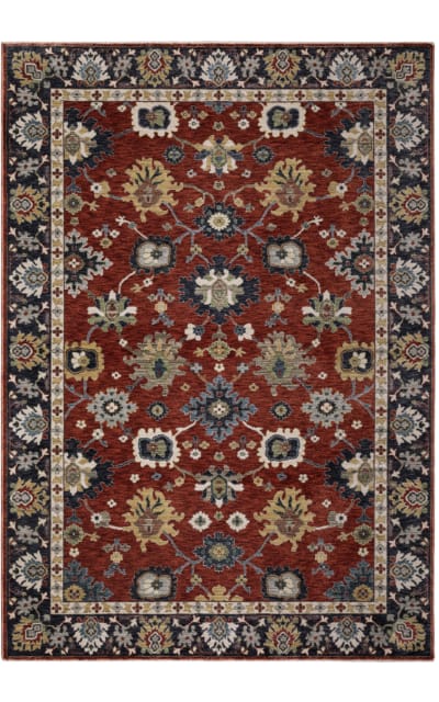 Eliana Eli12 Red - Blue Area Rug