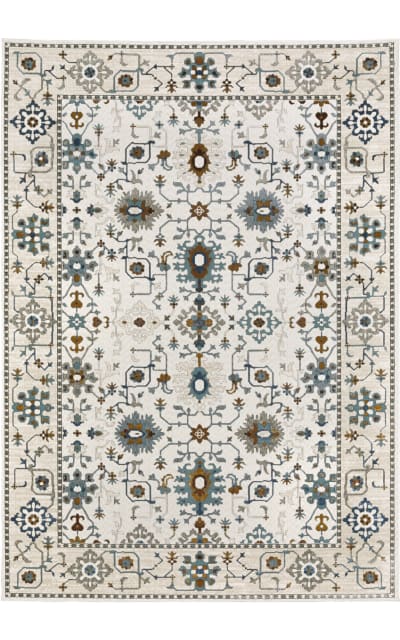 Ellington Ell10 Ivory - Blue Area Rug