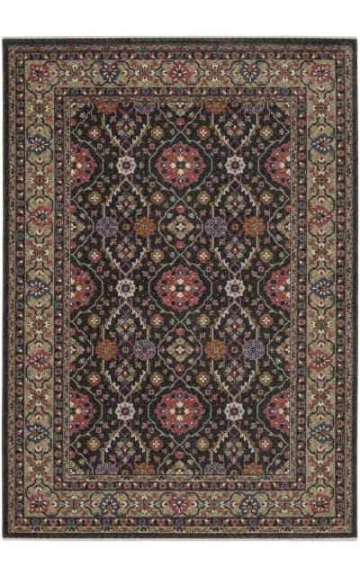 Oriental Weavers Hastings Ha07D Charcoal - Pink Area Rug
