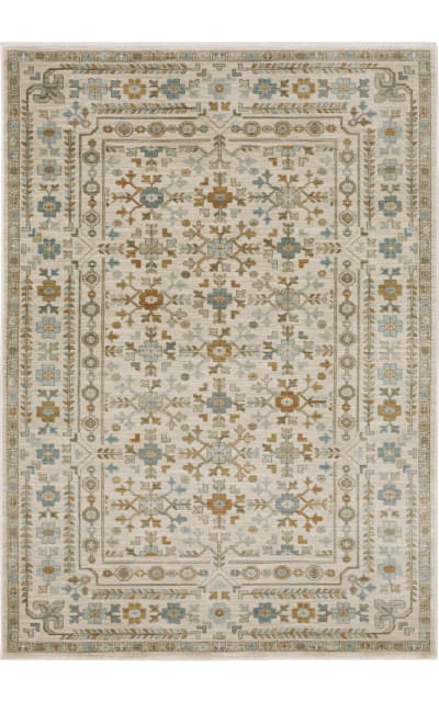 Maeve Mae01 Ivory - Blue Area Rug