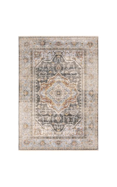 Maharaja 1803x Grey - Blue Area Rug