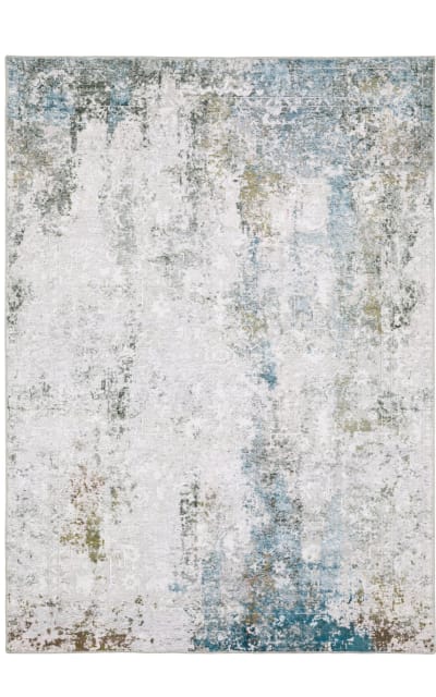 Malibu Mal06 Ivory - Blue Area Rug