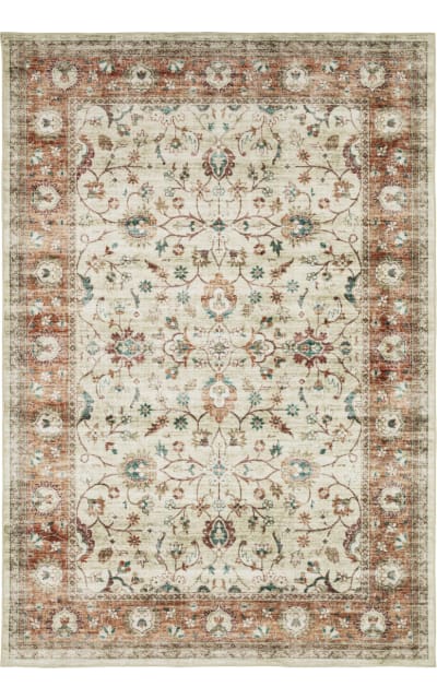 Oriental Weavers Sumter Sum03 Ivory - Rust | Rug Studio