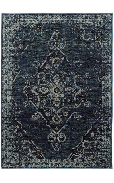 Andorra 7135F Blue Area Rug