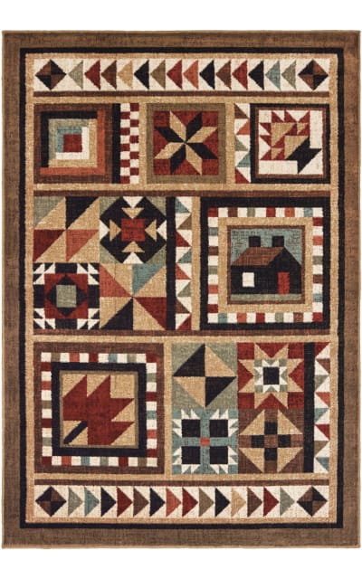 Woodlands 9596A Brown - Multi Area Rug