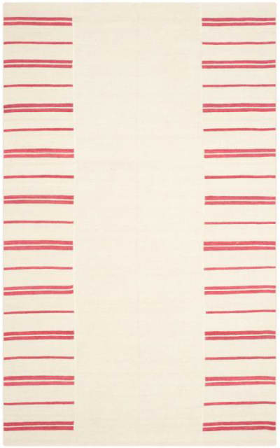 Ralph Lauren Sagaponeck Stripe Patch RLR2871H Rouge Area Rug