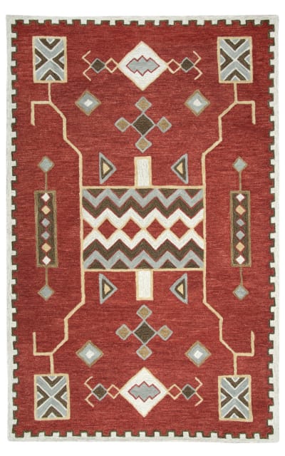 Rizzy Mesa Mz160b Red Area Rug