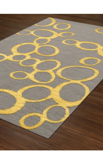 Rugstudio Abbott 16 Gray - Yellow Area Rug