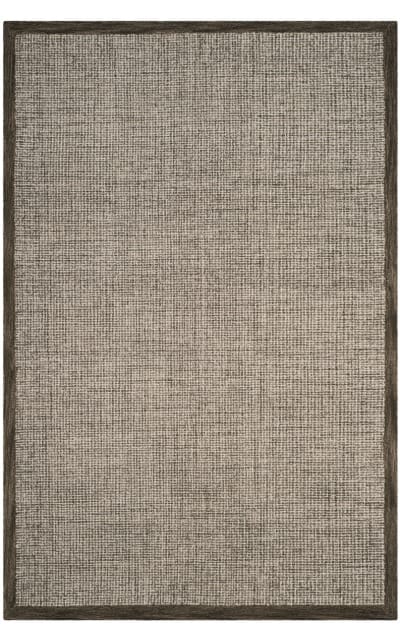Abstract Abt220d Brown - Ivory Area Rug