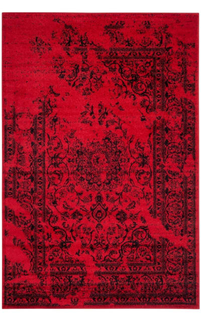 Adirondack ADR101F Red - Black Area Rug