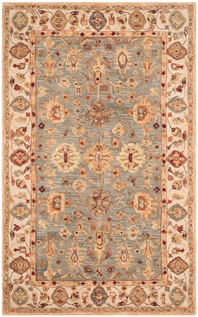 Anatolia AN547A Blue - Ivory Area Rug