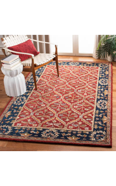 Safavieh Anatolia AN610A Red - Navy Area Rug Clearance