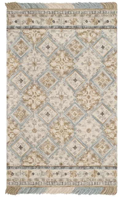 Blossom BLM421A Beige - Light Blue Area Rug