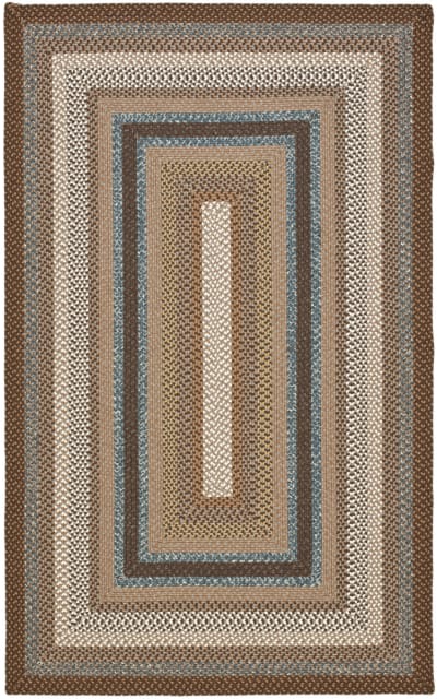 Braided BRD313A Brown - Multi Area Rug