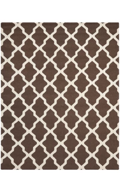 Cambridge CAM121H Dark Brown - Ivory Area Rug