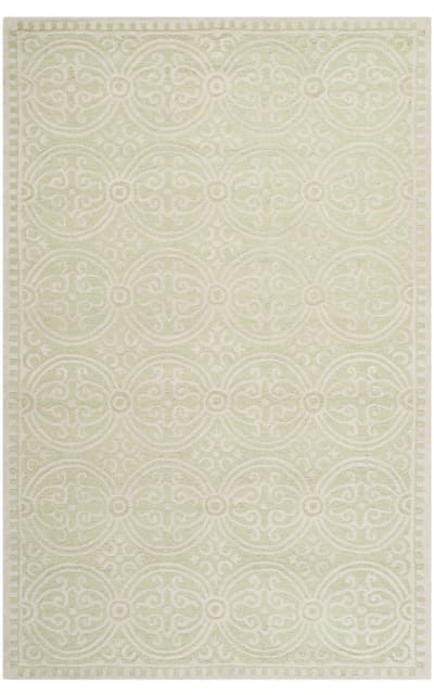 Cambridge Cam123b Light Green - Ivory Area Rug