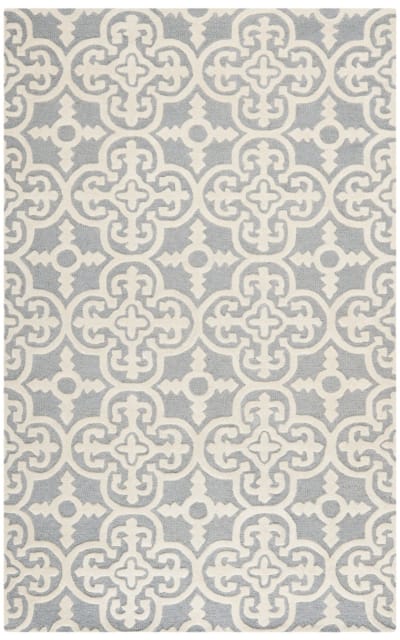 Cambridge Cam133d Silver - Ivory Area Rug