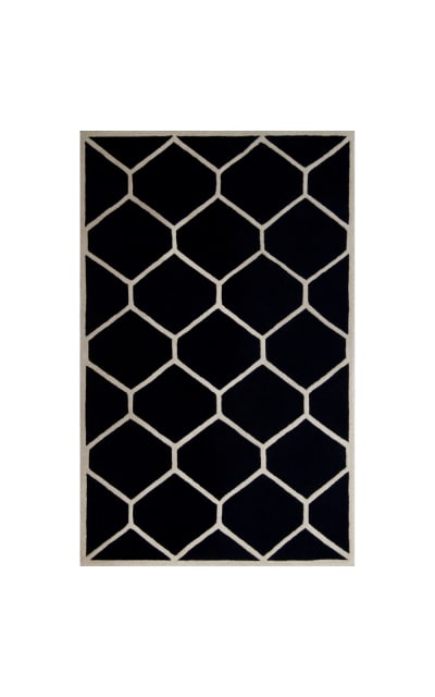 Cambridge CAM144E Black - Ivory Area Rug