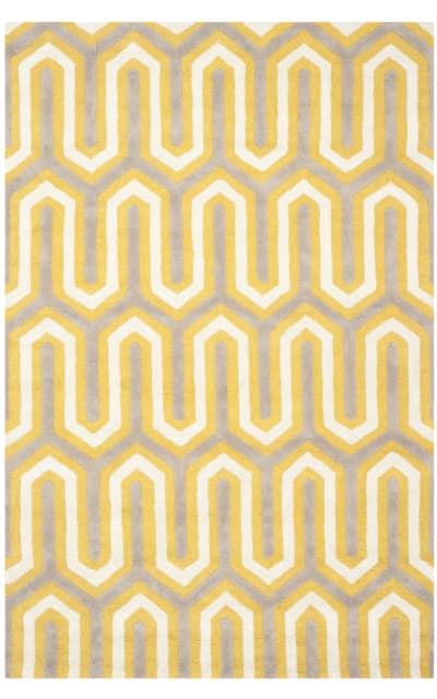 Cambridge Cam351q Gold - Grey Area Rug