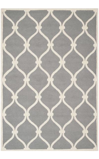 Cambridge Cam710d Dark Grey - Ivory Area Rug