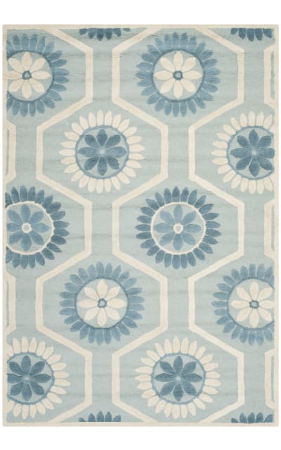 Cambridge Cam715b Blue - Ivory Area Rug
