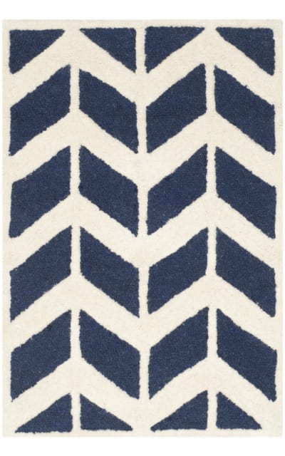 Safavieh Cambridge Cam718m Navy - Ivory Area Rug