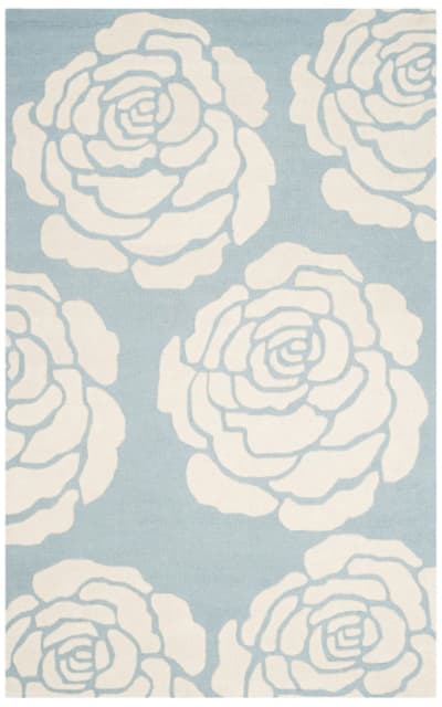 Cambridge Cam782b Blue - Ivory Area Rug