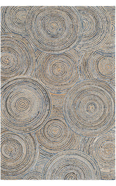 Cape Cod Cap603a Natural - Denim Area Rug