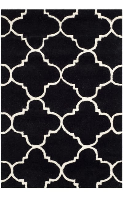 Chatham Cht717k Black - Ivory Area Rug