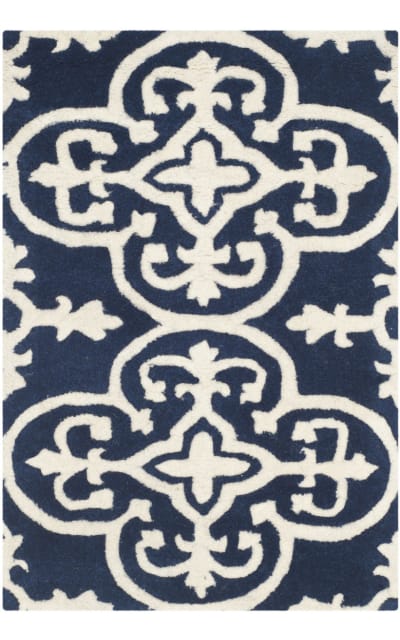 Chatham Cht729c Dark Blue - Ivory Area Rug