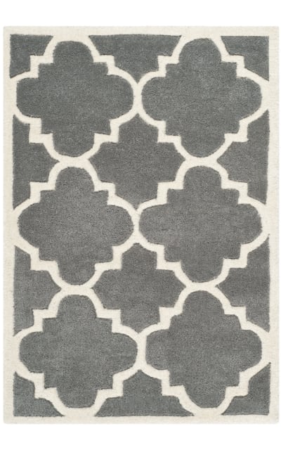 Chatham Cht730d Dark Grey - Ivory Area Rug Clearance