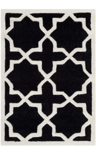 Chatham Cht732k Black - Ivory Area Rug