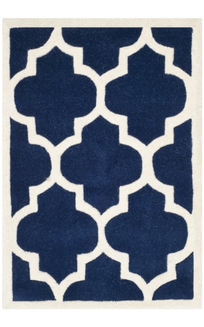Chatham Cht733c Dark Blue - Ivory Area Rug