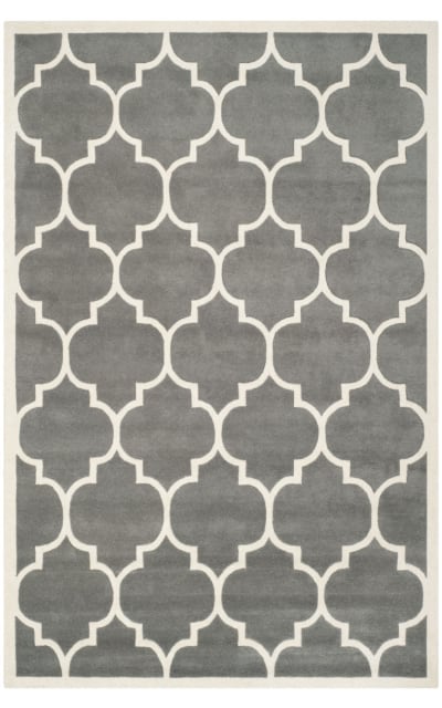Chatham Cht733d Dark Grey - Ivory Area Rug